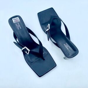 Balenciaga Bel Air Black Leather Sandals
